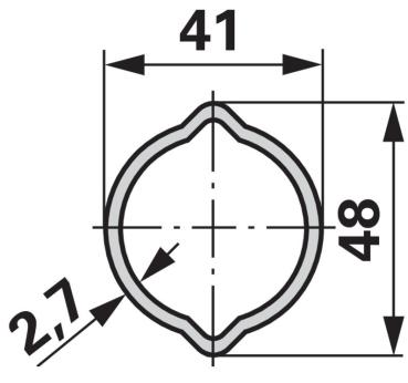 Preview: Weasler Weitwinkelgelenkwelle AW21-80, 860 mm